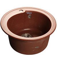 Мойка кухонная GranFest RONDO GF-R-450 круглая D=443мм красный марс