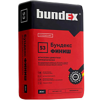 Штукатурка цементная BUNDEX Финиш белая №53 (20кг)
