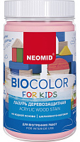 Лазурь деревозащитная NEOMID BioColor For Kids Н-BCFK-0,25 розовый (0.25л)