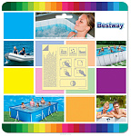 Комплект ремонтный влагостойкий повышенной плотности 10 заплаток Bestway 62091