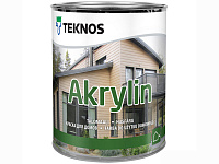 Краска фасадная водоразбавляемая TEKNOS Akrylin База PM3 полуматовая - 0.9 л