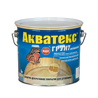 Грунт-антисептик Акватекс Бесцветный 3 л
