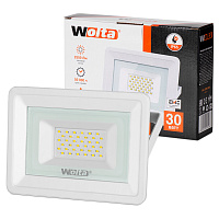 Прожектор светодиодный WFL-30W/06 белый корпус   5500К  IP65 30Вт SMD холодный свет
