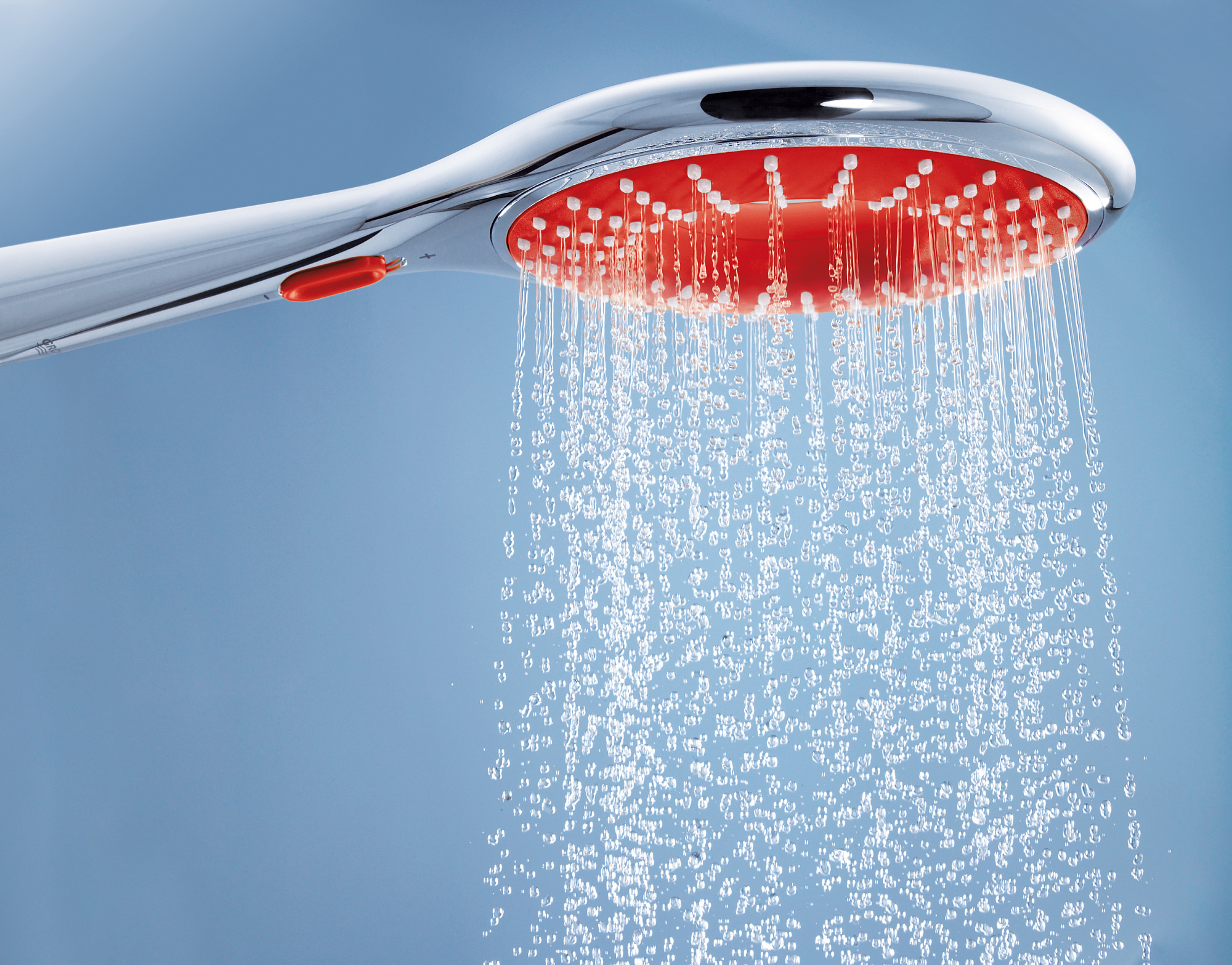 Лейка душевая Rainshower Icon цвет хром/красный GROHE 27443000 доставка Нижний Новгород 1 Лейка душевая Rainshower Icon цвет хром/красный GROHE 27443000 купить 1