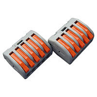 Клемма универсальная монтажная 5-проводная GTER3-05-BL5  General 800406 (5шт) 