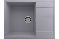 Мойка для кухни Ulgran Quartz Prima 650-05 кварцевая прямоугольная 65*50см бетон