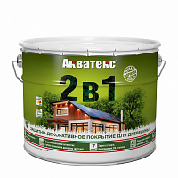 Покрытие защитно-декоративное для дерева "2 в 1" махагон Акватекс 18134 (9л)