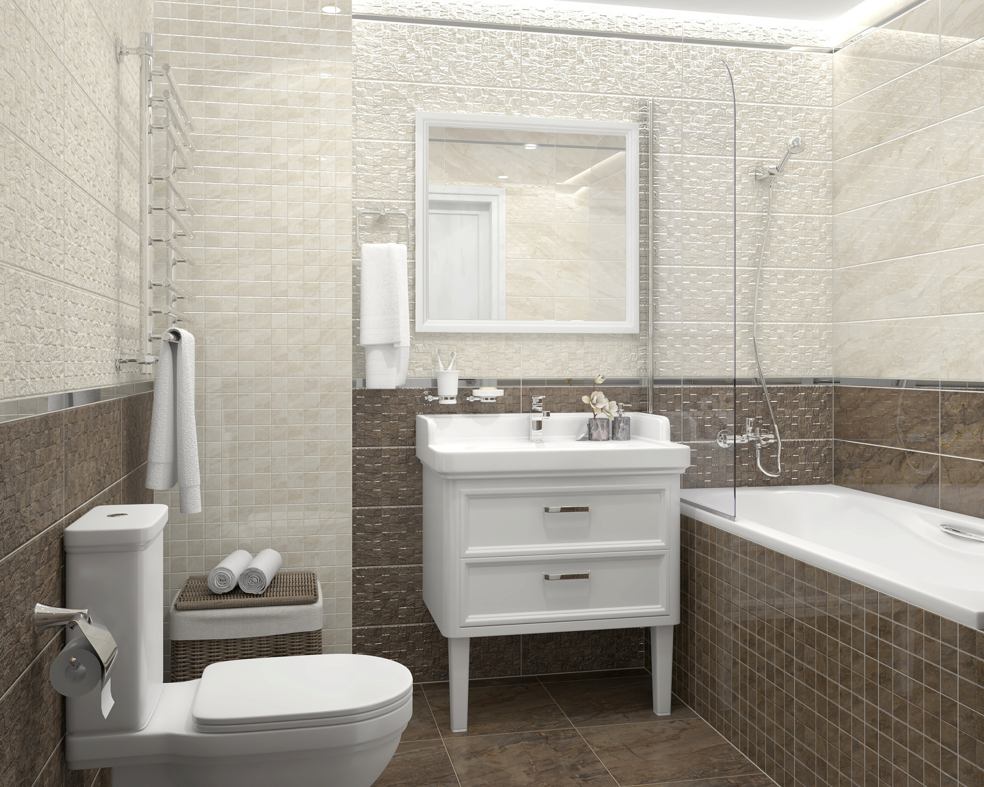 Декор мозаичный Royal бежевый 20*60см Laparet MM60073 доставка Нижний Новгород 2 Декор мозаичный Royal бежевый 20*60см Laparet MM60073 купить 2