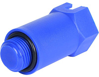 Пробка длинная полипропилен 1/2" синяя Stout SFA-0035-100012