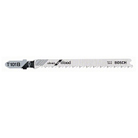Пилка для лобзика Bosch Т101B HCS Clean for Wood по дереву 3-30мм 100 штук 2608637876