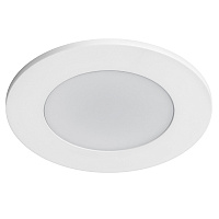 Рамка (светильник) для крепления LED источника света PVC PIANO ROUND LightStar 012916 белый