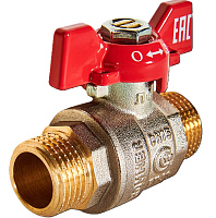 Кран шаровой 1/2 н/н ручка бабочка Rommer RBV-0007-2410215 Кран шаровой 1/2 н/н ручка бабочка Rommer RBV-0007-2410215