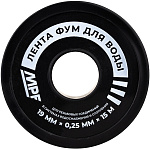 Лента ФУМ для воды MPF 0.25мм*15м 19мм Masterprof ИС.131432