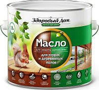 Масло для террас и деревянных полов дуб Здоровый Дом 0007075 (1.8л)