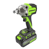 Гайковерт аккумуляторный Greenworks IW5500 ударный 1/2" картон 24В 500Нм(бесщеточн)  3 режима 1акк*4.0а/ч+з/у (3805007CUB)
