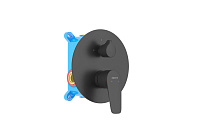 Смеситель БЕТТА  для ванны, черный матовый Aquatek AQ1146MB