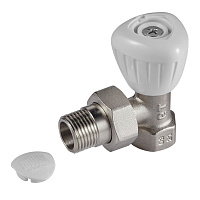 Набор ручной регулировки радиатора  угловой 1/2" (никель) Royal Thermo RTO 50.011