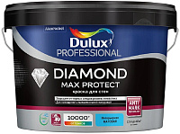 Краска для стен и потолков Diamond Max Protect матовая белая база BW Dulux (2.5л)