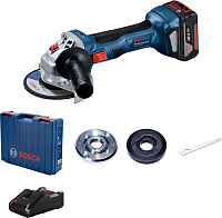 Шлифмашина угловая аккумуляторная Bosch GWS 180-LI кейс 18В (бесщет) ф125мм 1акк*4.0а/ч (06019H90R1)