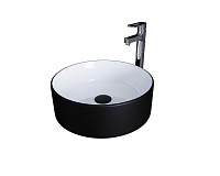 Раковина Grossman GR-4040BW черный белый 360*360*115мм Grossman GR-4040BW