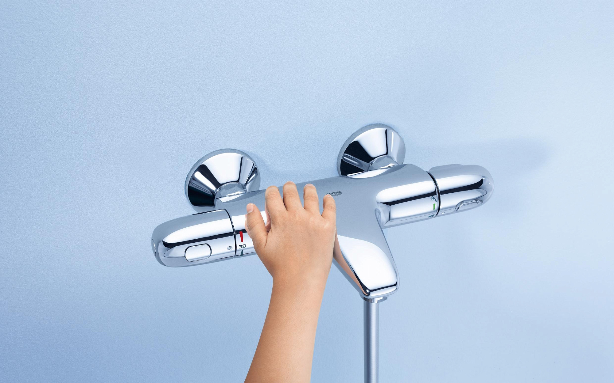 Смеситель термостатический GROHTHERM 1000 для ванны цвет хром GROHE 34155003 купить 2