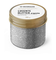 Декоративная добавка для финишных покрытий Decorazza Lucente Glitter argento 0.03 кг