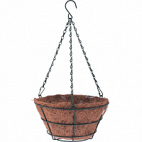 Кашпо подвесное Palisad с вкладышем из коковиты, конус, диаметр 30cм 69021