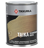 Перламутровая лазурь Tikkurila Taika полуглянцевая золото 0.9 л