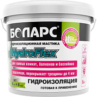  Гидроизоляция HydroFlex готовая к применению 6кг Боларс