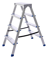Стремянка алюминиевая двухсторонняя 4 ступени STAIRS AS204