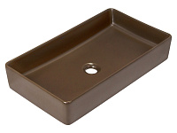 Раковина накладная K-M6260-60BRN 610*345*110мм коричневый матовый HOLLER 342957