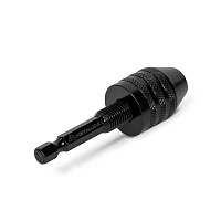 Патрон малый быстрозажимной с хвостовиком HEX-1/4" METALLICA Optima 0,3-6,5 мм, 3/8-24UNF, блистер (193776)