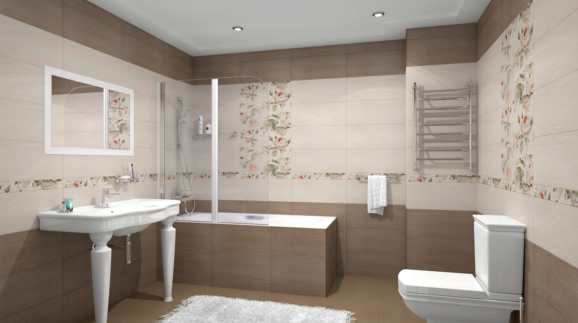 Бордюр Garden Rose beige 6.5*60см Gracia Ceramica доставка Нижний Новгород 2 Бордюр Garden Rose beige 6.5*60см Gracia Ceramica купить 2