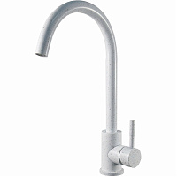 Смеситель Esko K45 White для кухни однорычажный R-излив белый