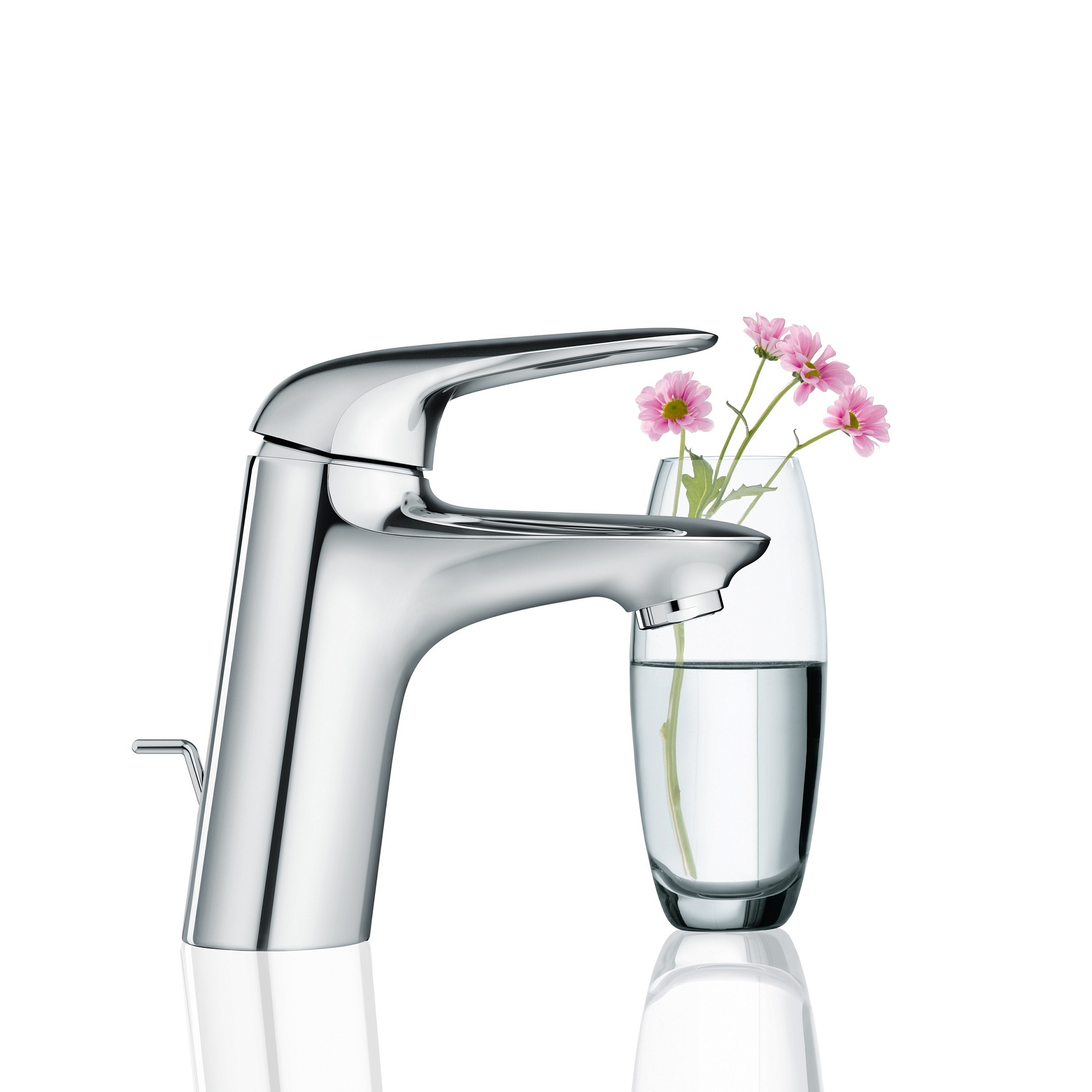Смеситель Eurostyle для умывальника с донным клапаном цвет хром, GROHE 23707003 купить 3