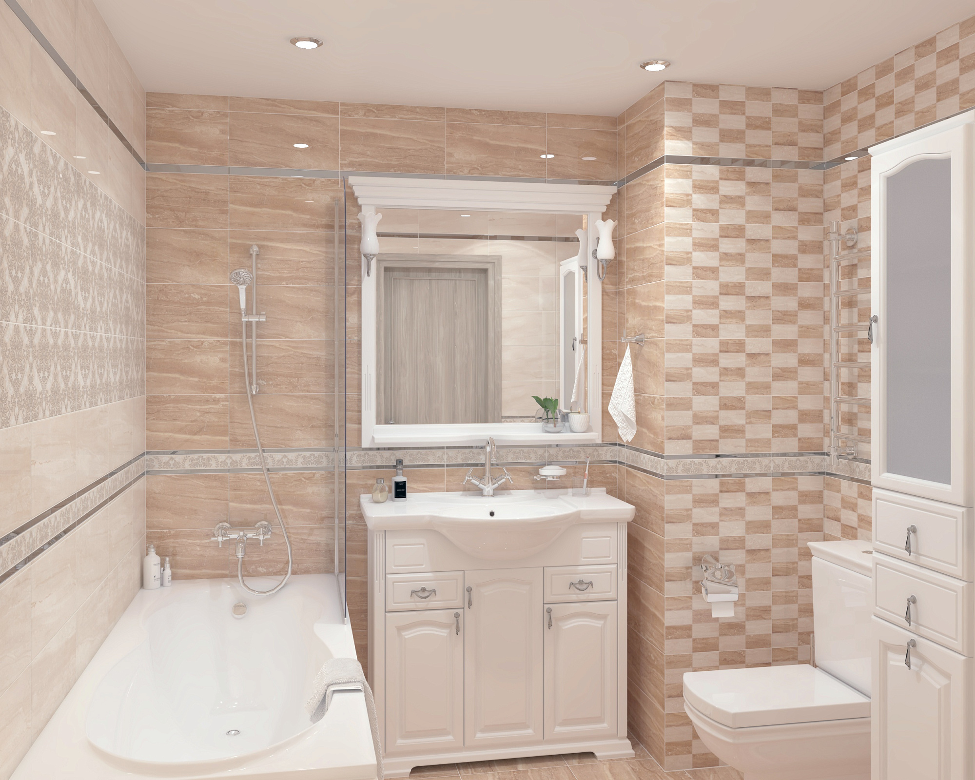 Вставка Damask Arena бежевый 20*40см Ceramica Classic 04-01-1-08-03-11-456-1 купить 1
