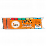 Губка для посуды "Рыжий Кот" Стандарт (10шт) 75*45*25мм