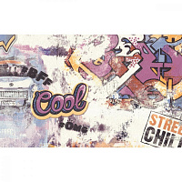 Обои Street Art горячее тиснение 1.06*10м синие Eurodecor 7096-00