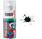 Грунт-эмаль аэрозольная Kudo для пластика RAL 9005 Черная 0.52 л