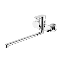 Смеситель НИКА для ванны длинный излив хром Aquatek AQ1842CR