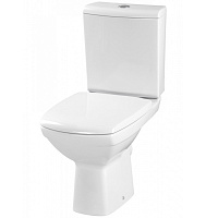 Унитаз-компакт CARINA CLEAN ON 011 с сиденьем Slim и микролифтом Easy-off белый Cersanit KOCAR011-3/5-COnS-DLw