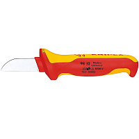 Нож электрика для снятия изоляции Knipex 180мм лезвие 50мм KN-9852