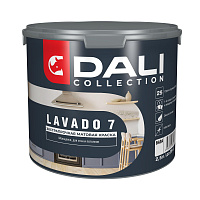 Краска для стен и потолков экстрапрочная матовая Dali Collection LAVADO 7 база С (2.5л)