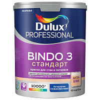 Dulux Professional Bindo 3 латексная краска для стен и потолков  (База BW) 4.5 л