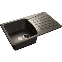 Мойка кухонная GranFest STANDART GF-S-850L прямоугольная 1 чаша универсальное крыло графит