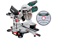Пила торцовочная Metabo KGS 254 M с протяжкой + доп. диск 1800Вт диск ф254*30мм (690828000)