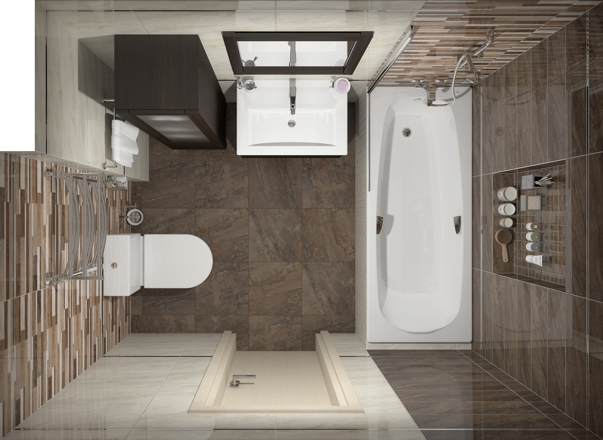 Плитка настенная Royal микс бежевый 20*60см Laparet 60087 купить 4
