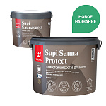 Состав для сауны SUPI SAUNA PROTECT полуматовая бесцветная база EP  Tikkurila (9л)