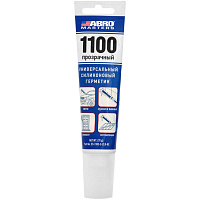 Герметик 1100 силиконовый прозрачный, ABRO Masters SS-1100-3-CLR-RE (70г)