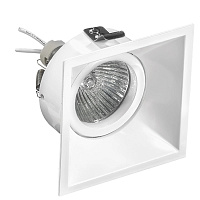 Рамка для скрытого монтажа DOMINO QUADRO MR16  белый LightStar 214506